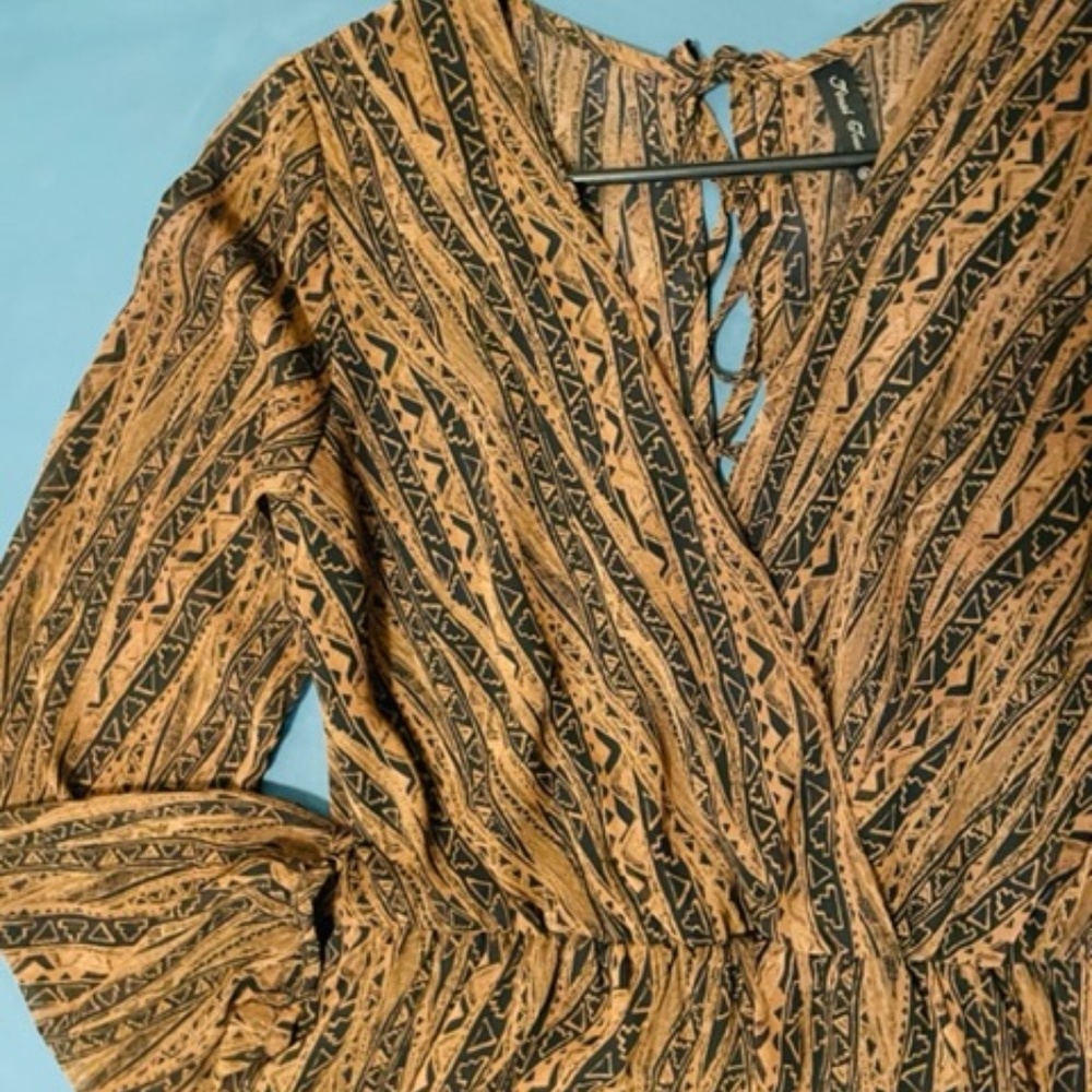 Plunge Romper - Bronze - Final Touch